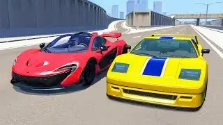 Street Racing Crashes #2 - BeamNG Drive