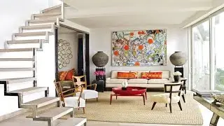 home interior with stairs design | home interior design living room with stairs