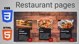 How to make restaurant website  html and css ||  step by step tutorial webpage 