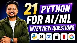 21 Python Interview Questions Asked at FAANG for AI/ML Roles in 2026 (Real Questions) — FREE PDF