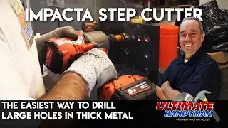 The easiest way to drill large holes in thick metal | Impacta step cutter