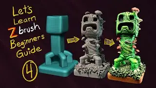 004 - Beginners Guide to Zbrush - Let’s Make a Minecraft Creeper for 3D Printing!