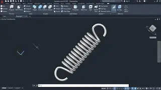 How to make spring on AutoCAD | How to design A spring on AutoCAD