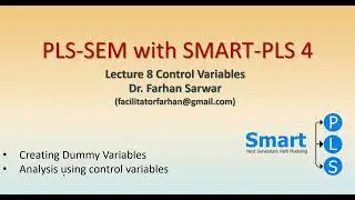SMARTPLS 4 Lec 8: Analysis of control variable , creating dummy variables