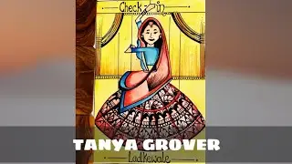 RAJASTHANI PUPPET | YES, ICANDRAWWITHGROVER'S ❤️ | TANYA GROVER ❤️ #shorts #mandaladrawing