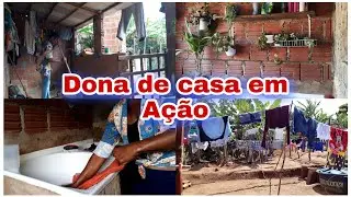 🔴Rotina de um lar/Dona de casa em ação /Coloquei minha patileira da Lavanderia