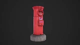 Realistic Texturing Post Box in Substance Painter - Mesh Monde