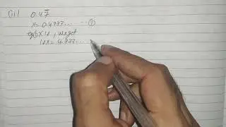 Express 0.47 bar on 7 in the form p/q | Class 9 Ex 1.3 Q3 (ii)