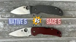 Spyderco Native 5 vs. Sage 5!