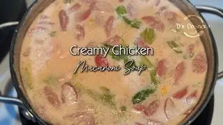 Creamy Chicken Macaroni Soup | Easy Recipe