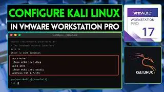 How to Configure Kali Linux 2025 in VMware Workstation | Kali Linux Network Setup Tutorial