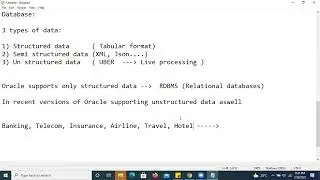 Oracle SQL PLSQL | session 1 | Demo