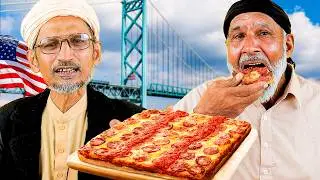 Tribal People Try Detroit Style Pizza For The First Time!🔥