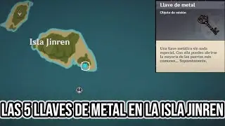 Las 5 LLAVES DE METAL en la ISLA JINREN - Genshin impact Guia