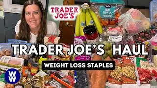 Huge Healthy Trader Joe's Grocery Haul | WeightWatchers Points Calories Prices | Weight Loss Journey