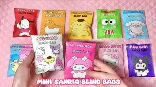 🎀paper diy🎀 MINI SANRIO Blind Bags Opening! | ASMR | applefrog