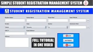 How to create ||Simple Student Registration Database System|| in |JAVA NET-BEAN'S| Full Tutorial