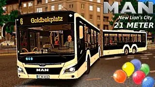 OMSI 2 [60 FPS] - MAN New Lion's CIty 21 METER in Hamburg - Let's Play Omsi 2 [