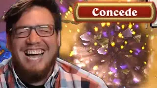If my viewers make me laugh, I concede my Hearthstone game