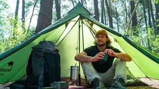 Tenda Naturehike Spire para 1 pessoa | Tenda Ultraleve Sem Haste de Silicone Nylon 20D