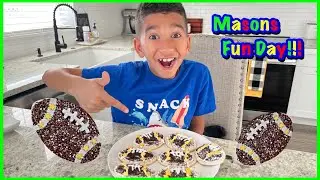 DiY FOOTBALL Cookies with Masons Fun Day!!!