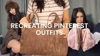  Recreating Cozy Pinterest Winter & Autumn Outfits ☕🍂 | Pinterest vs Reality
