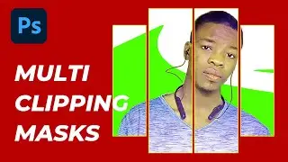 How to create clipping mask from multiple shapes in Photoshop