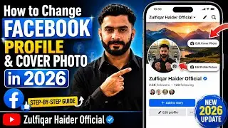 How To change your Profile and cover photo on your Facebook account #cover #profile  #facebook