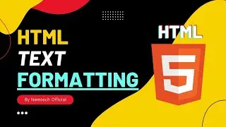 Text Formatting tags in HTML | HTML Text Formatting Elements