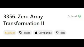 3356. Zero Array Transformation II | LeetCode | POTD | Difference Array Technique | Binary Search