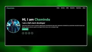 Personal Portfolio Landing page using Tailwind CSS