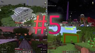 Вокзал, парк, полигон, небоскрёб и квест! Летсплей по майнкрафту #5! Крупнейшее обновление Умноваска