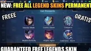 HIDDEN EVENT GUARANTEED FREE ALL LEGEND SKINS PERMANENT NOT BUG MOBILE LEGENDS