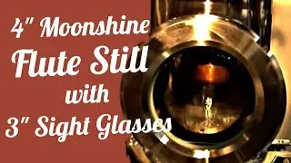 4" Moonshine Still Flute with 3" Sight Glasses