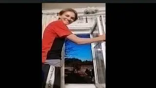 матик дебил прыгает с окна