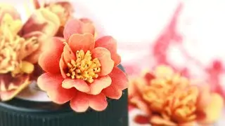 Бархатцы из фоамирана как настоящие 😍 Цветы своими руками / foamiran marigolds DIY
