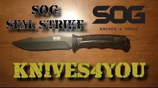 SOG: Seal Strike Black Fixed w/ Hard Nylon Sheath