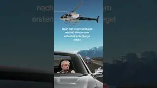 Wenn man in der Fahrstunde nach 90 Minuten zum ersten Mal in die Spiegel schaut #fahrschule