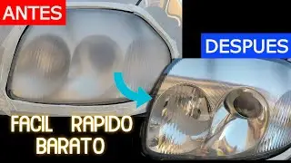 CÓMO PULIR LOS FAROS DE TU COCHE FÁCIL RÁPIDO Y BARATO!