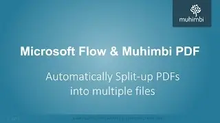Automatically split PDFs using MS Flow