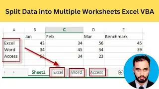 Split Data into Multiple Worksheets by column number  in Excel VBA