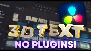 INSANE 3D TEXT in Davinci Resolve (Tutorial)