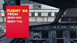 #P3D V4.5 HF3 Copenhagen to Berlin FSLABS A320X