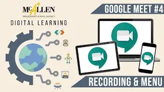 Google Meet - Recording & Menu Section