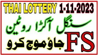 First Second Tandola Routine Prize Bond Thai Lottery | 1-11-2023 | Himmat