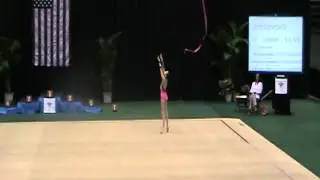 Lilia Tamkovitch. Ribbon. 2012 Rhythmic Junior Olympic Championships. 7 level.