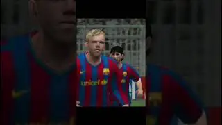 Messi goal vs Real Madrid PES 2010 PS2 #shorts