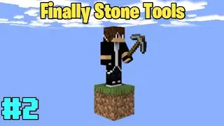 Finnally Stone Tools In One Block #2 | GreatSG | Minecraft PE