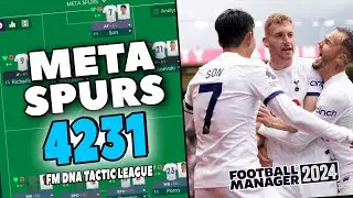 Meta SPURS! FM24 tactic - FM DNA Tactic League - Football Manager 2024