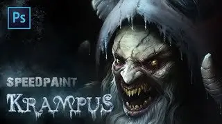 Рисуем Крампуса | Krampus - Photoshop Speedpaint art by Egor.H8